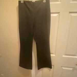 Cache Invisible Zippered Front Gray Dress Pants
